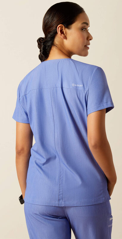 Clara 6 Pocket Scrub Top Back